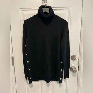 NWT Tuckernuck Sophia Black Turtleneck Sweater Size Small